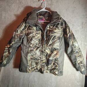 New Game Winner Jacket Womens M Brown Realtree Camo Hunting  Waterproof